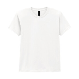 Gildan Heavy Cotton Youth T-Shirt, White, XS (4-5) bedrucken, Art.-Nr. 198090002