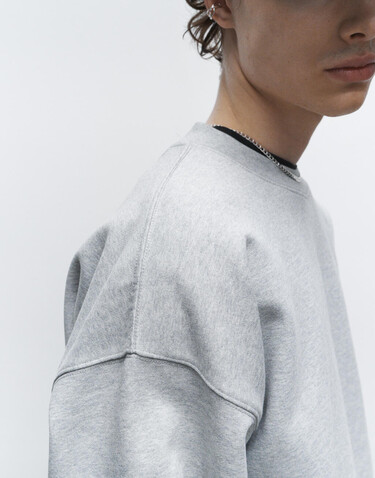 True Blanks Mens Boxy Sweatshirt, Off Black, S bedrucken, Art.-Nr. 200411023