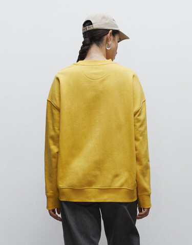 True Blanks Womens Oversized Sweatshirt, Off Black, XS bedrucken, Art.-Nr. 202411022