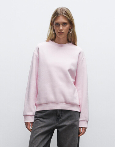 True Blanks Womens Regular Sweatshirt, Off White, XS bedrucken, Art.-Nr. 203410012