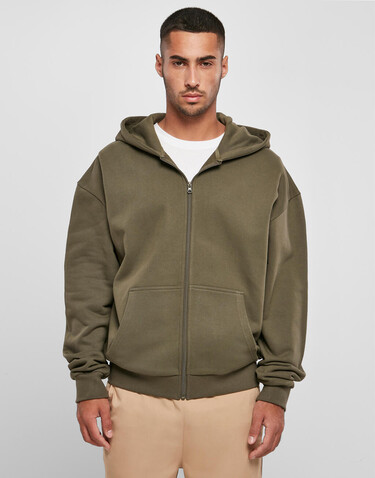 Build Your Brand Ultra Heavy Zip Hoody, Black, XS bedrucken, Art.-Nr. 205391010