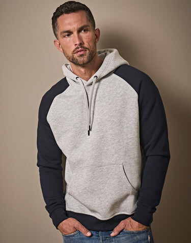 Tee Jays Two-Tone Hooded Sweatshirt, Heather/Navy, S bedrucken, Art.-Nr. 206541523 Tee Jays Two-Tone Hooded Sweatshirt, Heather/Navy, S bedrucken, Art.-Nr. 206541523