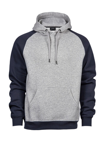 Tee Jays Two-Tone Hooded Sweatshirt, Heather/Navy, S bedrucken, Art.-Nr. 206541523 Tee Jays Two-Tone Hooded Sweatshirt, Heather/Navy, S bedrucken, Art.-Nr. 206541523