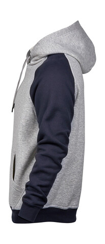 Tee Jays Two-Tone Hooded Sweatshirt, Heather/Navy, S bedrucken, Art.-Nr. 206541523 Tee Jays Two-Tone Hooded Sweatshirt, Heather/Navy, S bedrucken, Art.-Nr. 206541523