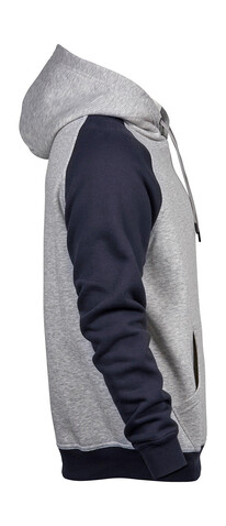 Tee Jays Two-Tone Hooded Sweatshirt, Heather/Navy, S bedrucken, Art.-Nr. 206541523 Tee Jays Two-Tone Hooded Sweatshirt, Heather/Navy, S bedrucken, Art.-Nr. 206541523