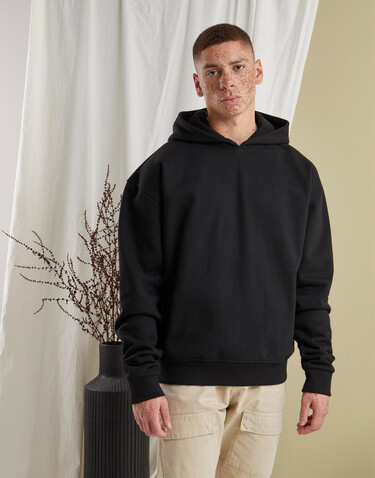 Build Your Brand Ultra Heavy Oversized Hoody, White, XS bedrucken, Art.-Nr. 207390000