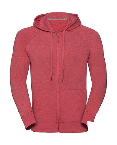 Russell Europe Men`s HD Zipped Hood Sweat, Red Marl, 3XL bedrucken, Art.-Nr. 208004178