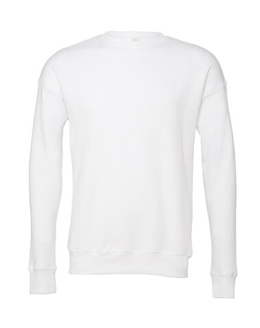 Bella Unisex Drop Shoulder Fleece, White, 2XL bedrucken, Art.-Nr. 208060007 Bella Unisex Drop Shoulder Fleece, White, 2XL bedrucken, Art.-Nr. 208060007