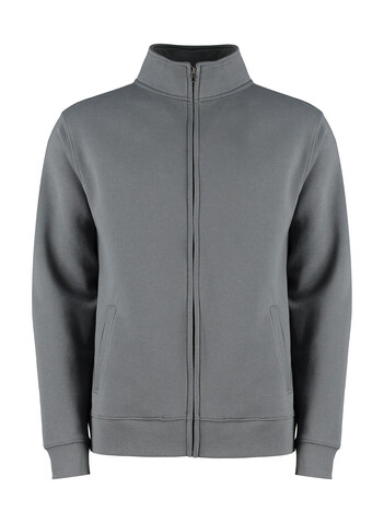 Kustom Kit Regular Fit Zipped Sweatshirt, Black, XS bedrucken, Art.-Nr. 209111012