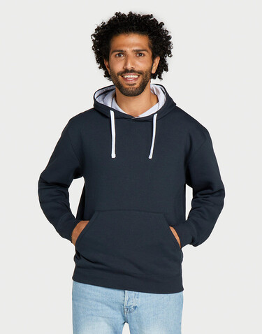 SG Originals Contrast Hooded Sweat Men, Dark Black/Grey, S bedrucken, Art.-Nr. 209521521