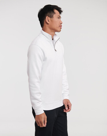 Russell Europe Authentic 1/4 Zip Sweat, White, XS bedrucken, Art.-Nr. 211000002