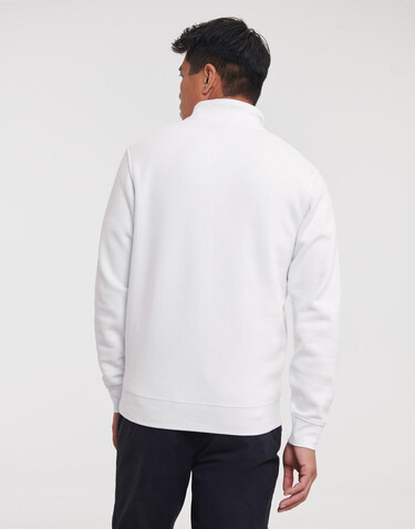 Russell Europe Authentic 1/4 Zip Sweat, French Navy, 4XL bedrucken, Art.-Nr. 211002019