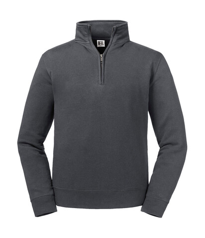 Russell Europe Authentic 1/4 Zip Sweat, French Navy, 4XL bedrucken, Art.-Nr. 211002019