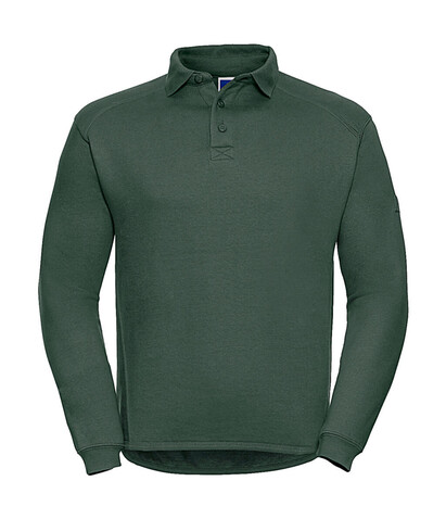 Russell Europe Heavy Duty Collar Sweatshirt, Bottle Green, XS bedrucken, Art.-Nr. 212005402