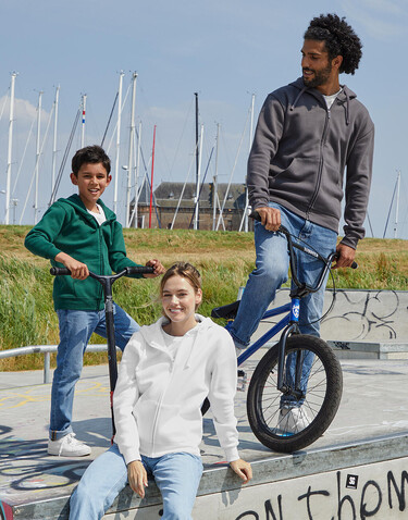 SG Originals Hooded Full Zip Kids, Snowwhite, 104 (3-4/S) bedrucken, Art.-Nr. 214520013 SG Originals Hooded Full Zip Kids, Snowwhite, 104 (3-4/S) bedrucken, Art.-Nr. 214520013