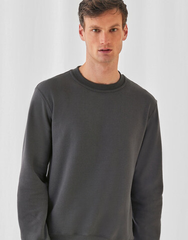 B &amp; C ID.002 Cotton Rich Sweatshirt, Navy, L bedrucken, Art.-Nr. 215422005