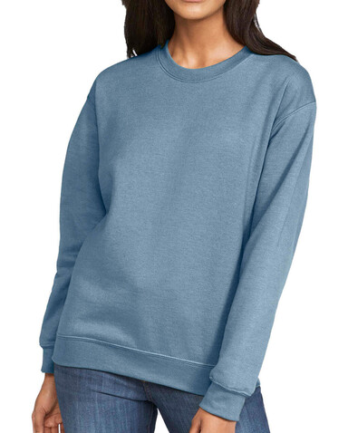 Gildan Softstyle Midweight Fleece Adult Crewneck, Charcoal, M bedrucken, Art.-Nr. 220091303