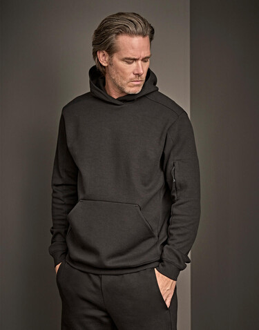 Tee Jays Athletic Hooded Sweat, Black, XS bedrucken, Art.-Nr. 221541012