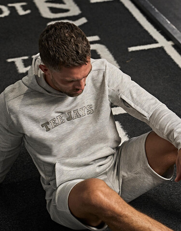 Tee Jays Athletic Hooded Sweat, Black, XS bedrucken, Art.-Nr. 221541012