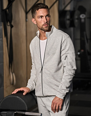 Tee Jays Athletic Full Zip Sweat, Black, XS bedrucken, Art.-Nr. 222541012
