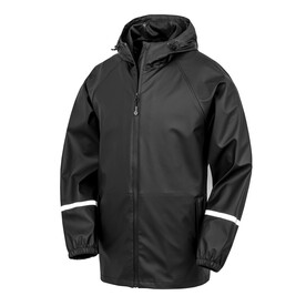 Result Prism Pu Waterproof Jacket, Black, XS bedrucken, Art.-Nr. 223331011