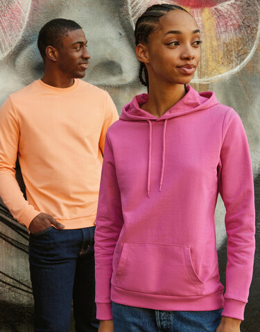 B &amp; C #Hoodie /women French Terry, White, XS bedrucken, Art.-Nr. 227420002