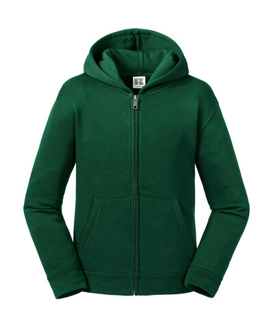 Russell Europe Kids` Authentic Zipped Hood Sweat, Black, S (104/3-4) bedrucken, Art.-Nr. 240001013