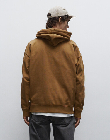 True Blanks Mens Boxy Hoodie, Off Black, S bedrucken, Art.-Nr. 241411023