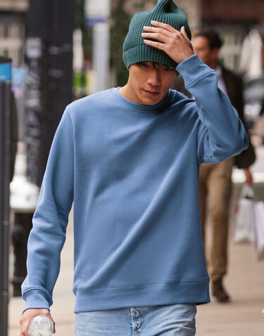 B &amp; C KING Crew Neck, Aqua Green, S bedrucken, Art.-Nr. 242425083