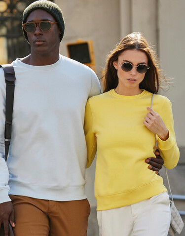 B &amp; C QUEEN Crew Neck, Yellow Fizz, M bedrucken, Art.-Nr. 243426114