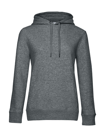 B &amp; C QUEEN Hooded, Heather Mid Grey, L bedrucken, Art.-Nr. 245421215