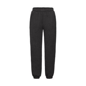 Fruit of the Loom Kids` Premium Elasticated Cuff Jog Pants, Black, 116 (5-6) bedrucken, Art.-Nr. 246011014