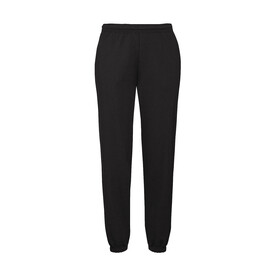 Fruit of the Loom Classic Elasticated Cuff Jog Pants, Black, S bedrucken, Art.-Nr. 247011013