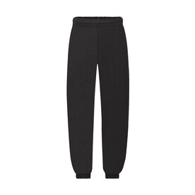 Fruit of the Loom Kids` Classic Elasticated Cuff Jog Pants, Black, 116 (5-6) bedrucken, Art.-Nr. 248011014