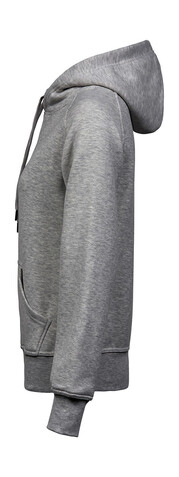Tee Jays Ladies` Hooded Sweat, Heather Grey, S bedrucken, Art.-Nr. 249541233