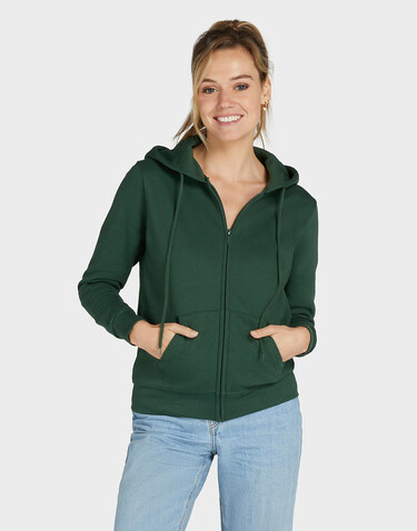 SG Hooded Full Zip Women, Bottle Green, L bedrucken, Art.-Nr. 251525405