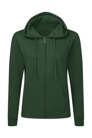 SG Hooded Full Zip Women, Bottle Green, L bedrucken, Art.-Nr. 251525405