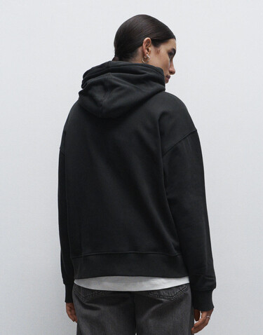 True Blanks Womens Oversized Hoodie, Hyper Pink, L bedrucken, Art.-Nr. 252414235