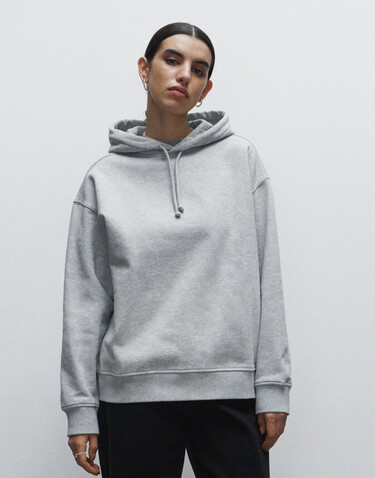 True Blanks Womens Oversized Hoodie, Hyper Pink, L bedrucken, Art.-Nr. 252414235