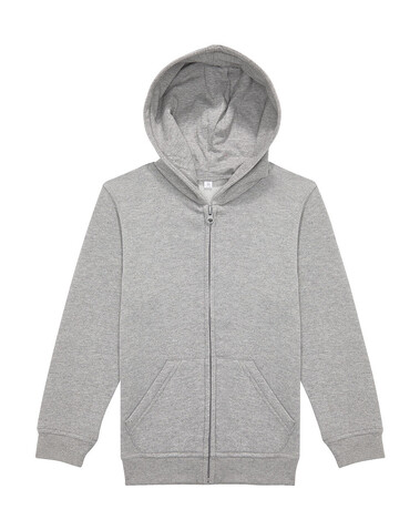 B &amp; C ID.334 Zip Hood /kids, Sport Grey, 12/13 (152/161) bedrucken, Art.-Nr. 253421257