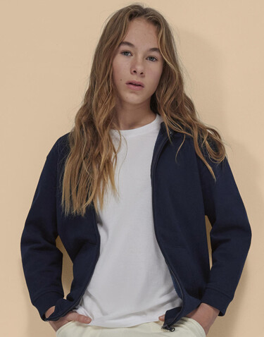 B & C ID.334 Zip Hood /kids, Navy, 7/8 (122/128) bedrucken, Art.-Nr. 253422005 B & C ID.334 Zip Hood /kids, Navy, 7/8 (122/128) bedrucken, Art.-Nr. 253422005