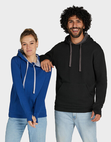 SG Contrast Hooded Sweatshirt Women, Royal/Light Oxford, XS bedrucken, Art.-Nr. 254523652 SG Contrast Hooded Sweatshirt Women, Royal/Light Oxford, XS bedrucken, Art.-Nr. 254523652