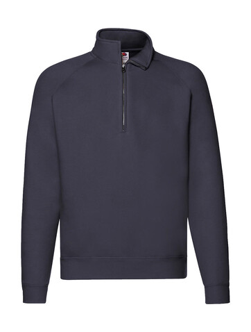 Fruit of the Loom Premium Zip Neck Sweat, Deep Navy, 4XL bedrucken, Art.-Nr. 261012029 Fruit of the Loom Premium Zip Neck Sweat, Deep Navy, 4XL bedrucken, Art.-Nr. 261012029