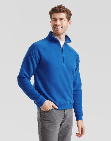 Fruit of the Loom Premium Zip Neck Sweat, Deep Navy, 4XL bedrucken, Art.-Nr. 261012029 Fruit of the Loom Premium Zip Neck Sweat, Deep Navy, 4XL bedrucken, Art.-Nr. 261012029