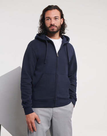 Russell Europe Men`s Authentic Zipped Hood, White, S bedrucken, Art.-Nr. 266000003 Russell Europe Men`s Authentic Zipped Hood, White, S bedrucken, Art.-Nr. 266000003