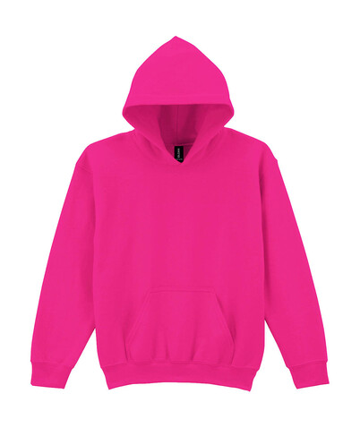 Gildan Heavy Blend Youth Hooded Sweat, Heliconia, XL (176) bedrucken, Art.-Nr. 278094316
