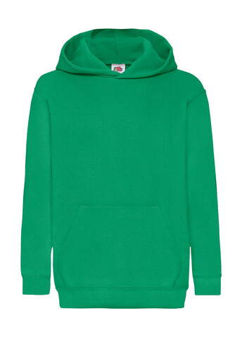 Fruit of the Loom Kids` Classic Hooded Sweat, Kelly Green, 140 (9-11) bedrucken, Art.-Nr. 280015186 Fruit of the Loom Kids` Classic Hooded Sweat, Kelly Green, 140 (9-11) bedrucken, Art.-Nr. 280015186