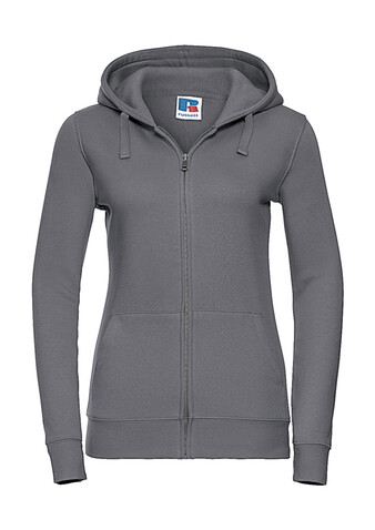 Russell Europe Ladies` Authentic Zipped Hood, Convoy Grey, L bedrucken, Art.-Nr. 283001275