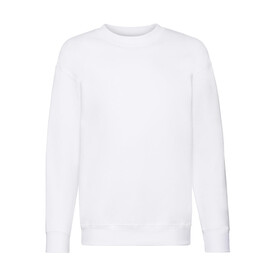 Fruit of the Loom Kids` Premium Set-In Sweat, White, 104 (3-4) bedrucken, Art.-Nr. 286010003