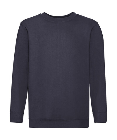 Fruit of the Loom Kids` Classic Set-In Sweat, Deep Navy, 164 (14-15) bedrucken, Art.-Nr. 287012028